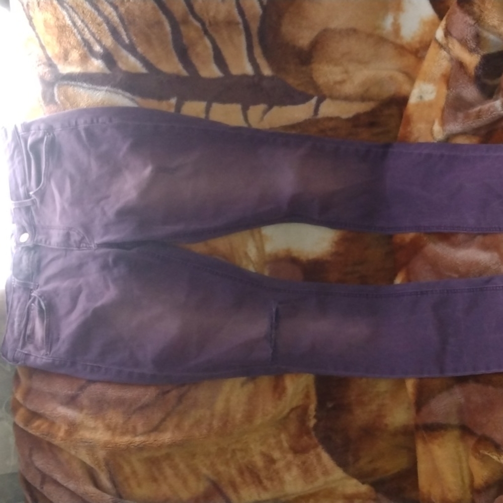 HM purple divided jeans size 10 distress style